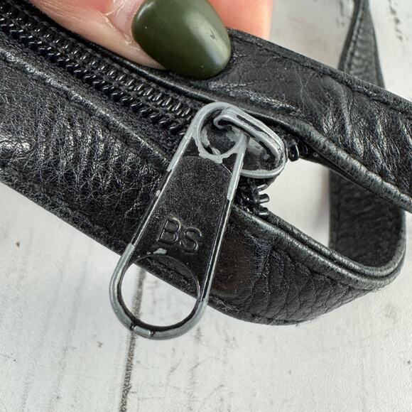 VTG Etienne Aigner Black Pebbled Leather Backpack Shoulder Bag Sling Convertible main image 5